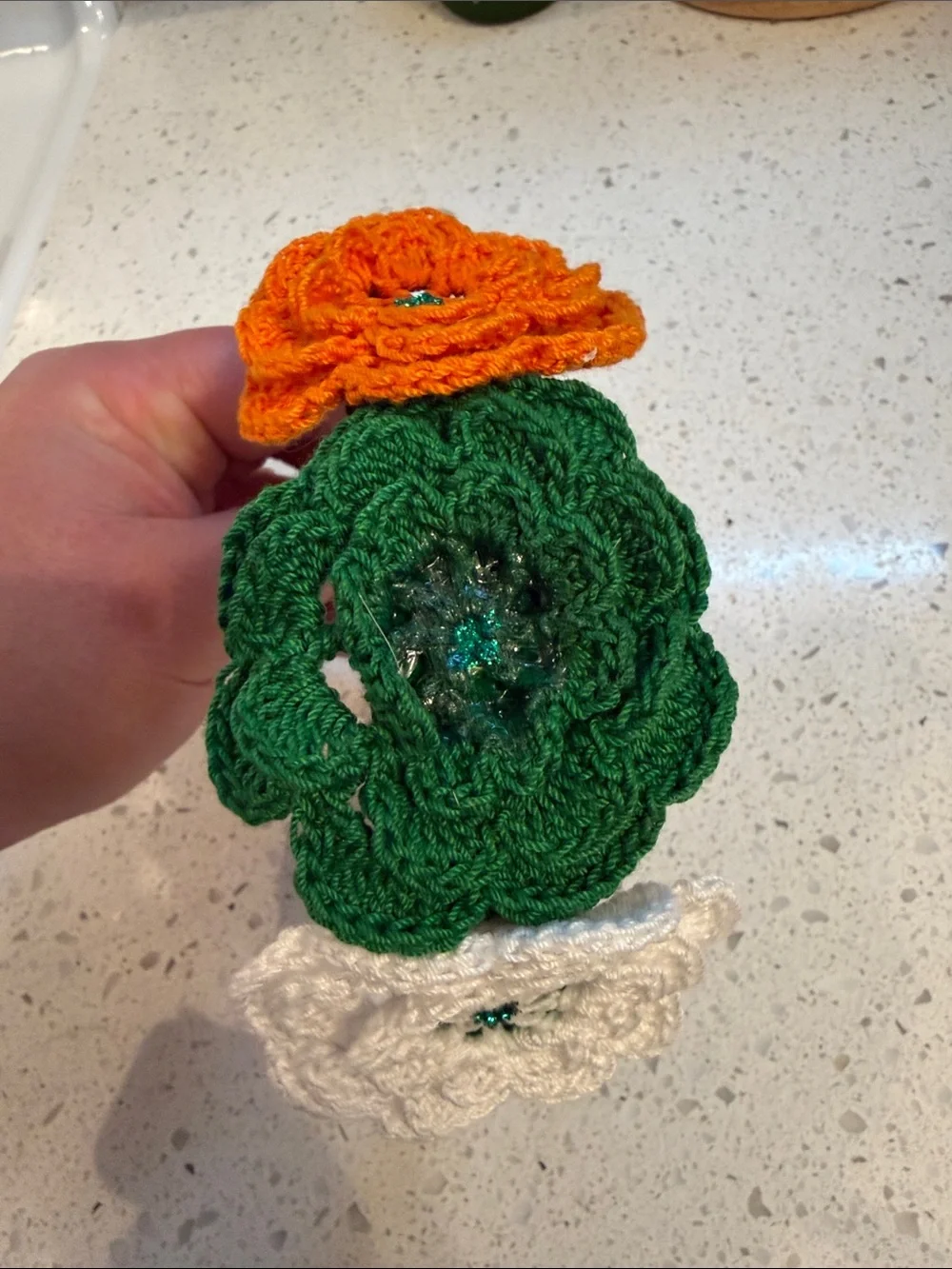 Handmade Irish Crochet Flower head band